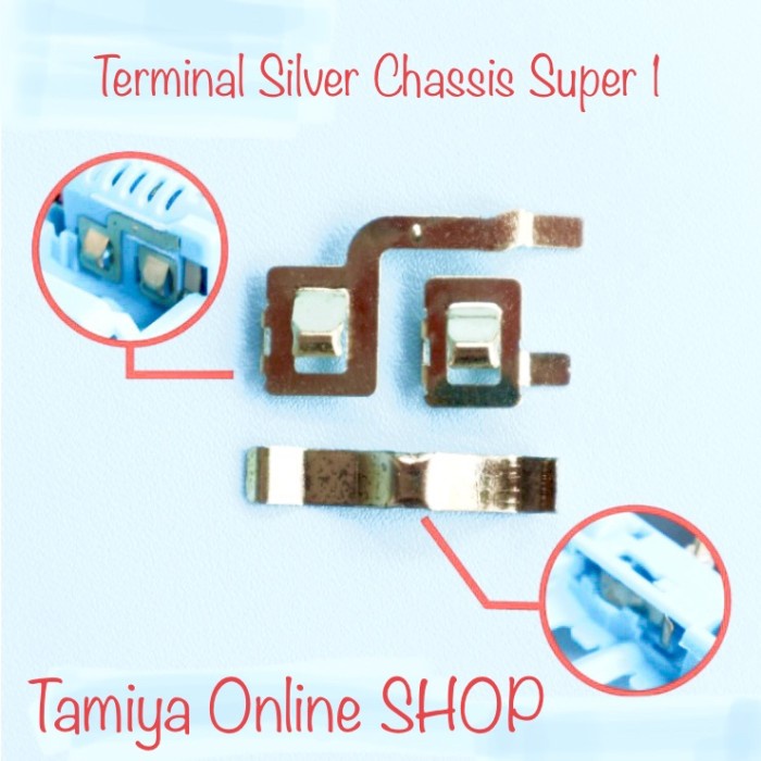 Silver Plate Terminal Silver Chasiss Super 1 Dinamo Tamiya