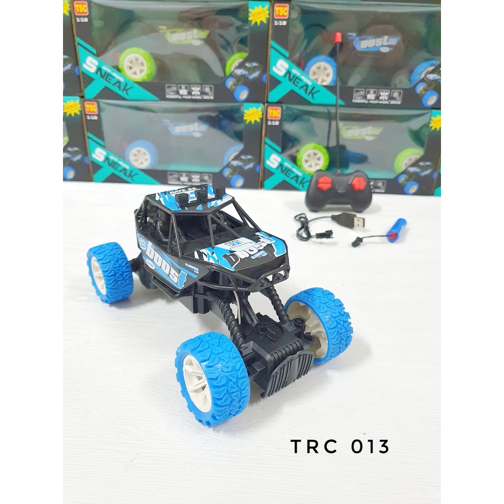 Mainan Anak  Mobil Remote Control RC MONSTER CHARGE CROSS COUNTRY SKALA 1:20 ada Lampu LED dan Baterai Charge