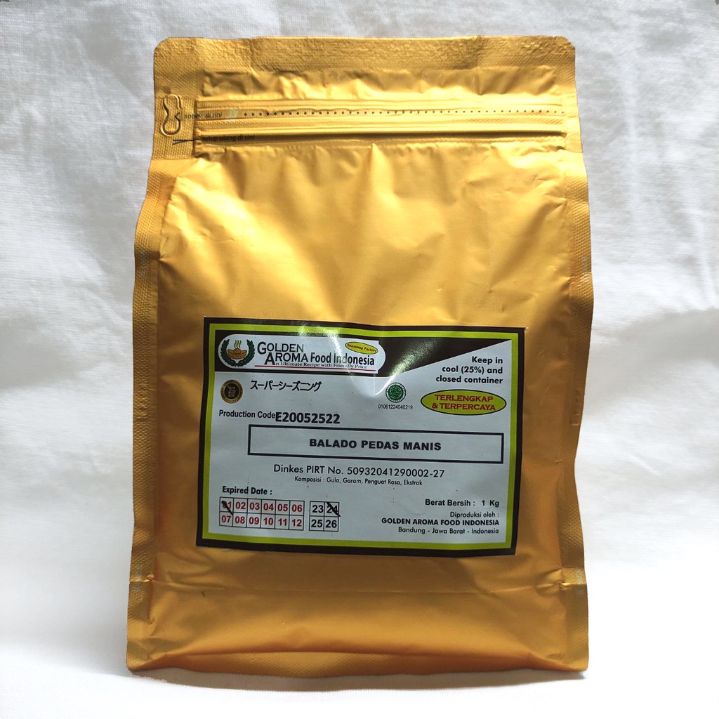 

BUMBU TABUR 1 KG RASA BALADO PEDAS MANIS