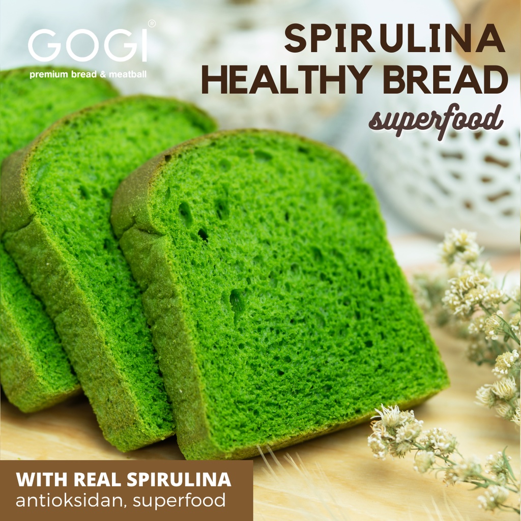 

Harga Tertera Dapat 3 Packs / Roti Sehat Spirulina Super Food Roti Tawar Bun Spirulina Superfood