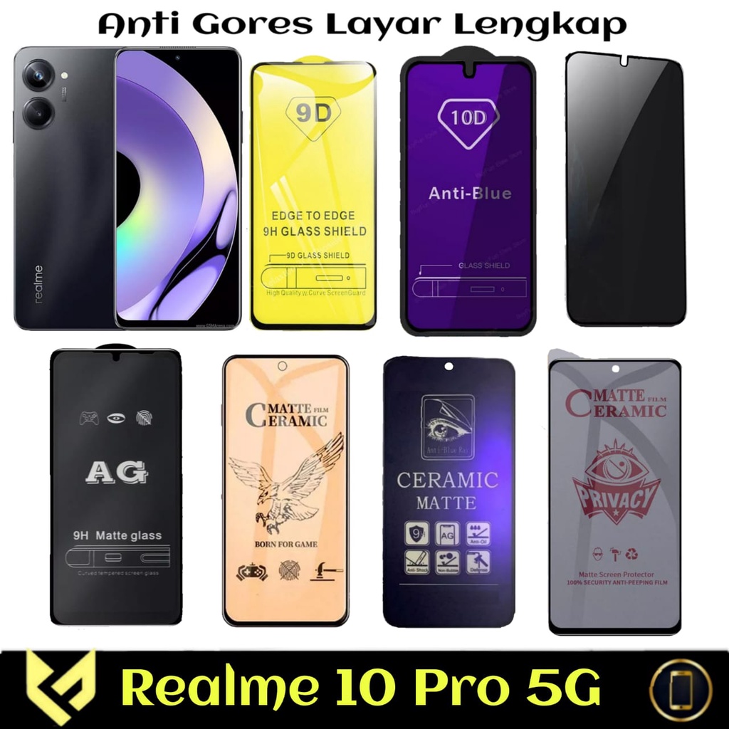 PROMO PAKET 3IN1 Anti Gores Layar For REALME 10 PRO 5G Free Tempered Glass Camera &amp; Skin Carbon Anti Jamur | Ceramic Anti SPY Anti Blue light Anti Glare  Matte