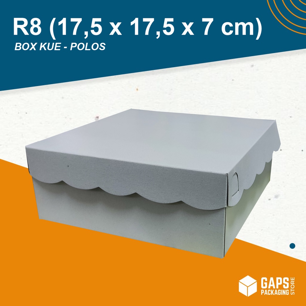

Box Catering Nasi / Dus Kue / Dus Kotak Makanan R8 Duplex Tebal 330 gsm Non Laminasi