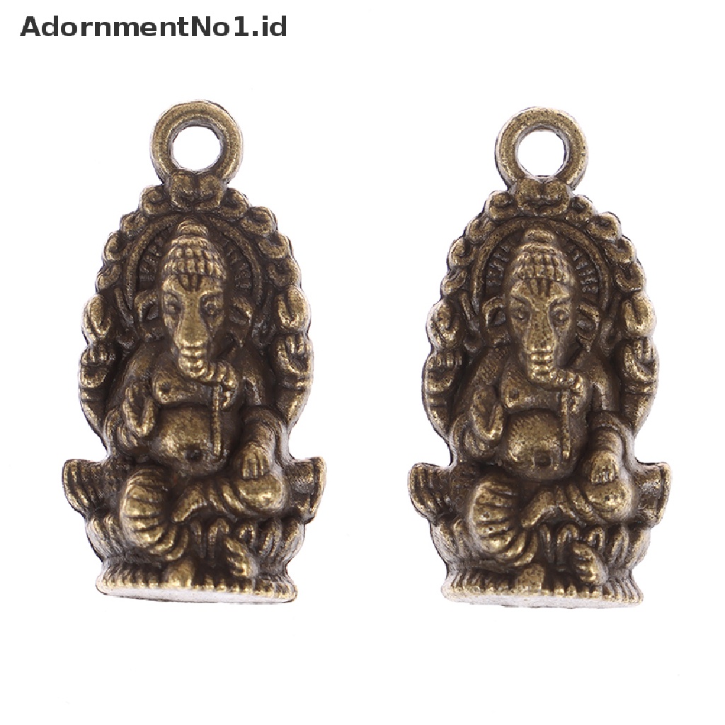 [AdornmentNo1] 10pcs Thailand Ganesha Ch Antik Alloy Buddha Ch Diy Perhiasan Liontin [ID]