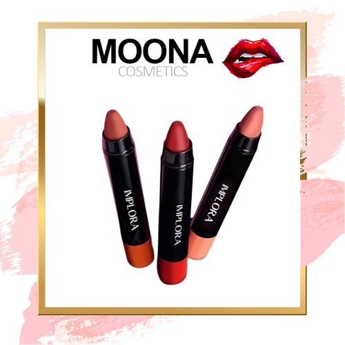 IMPLORA ✔️ Lip Crayon Satin BPOM - LIP CRAYON SATIN IMPLORA