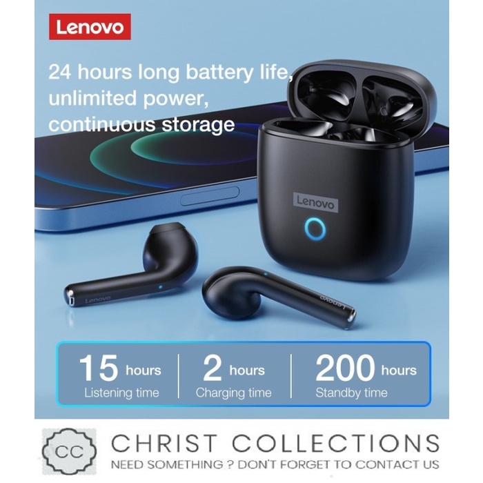 LENOVO TRUE WIRELESS BLUETOOTH EARPHONE MINI EARBUDS TWS WITH ENC LP50