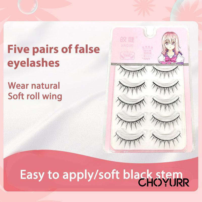 【COD】5 Pasang Premium 3D Fairy Eyelashes Douyin Eyelashes Wanita Alami Lembut Bulu Mata Eyelash Extension Natural Japan Eyelash-CH