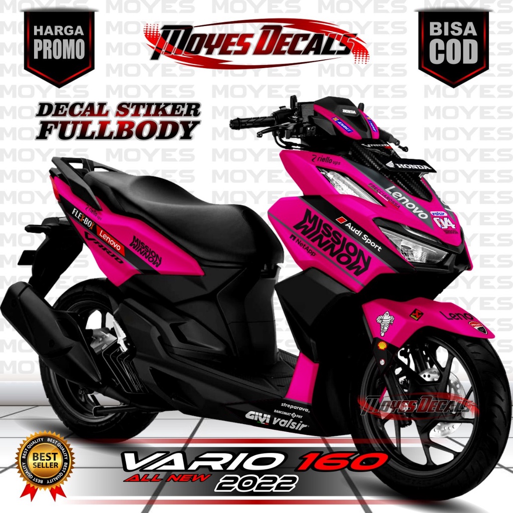 Stiker Motor Full Body All New Vario 160 - Stiker Full Body Honda Vario 160 New 2022 -  Motif Custom