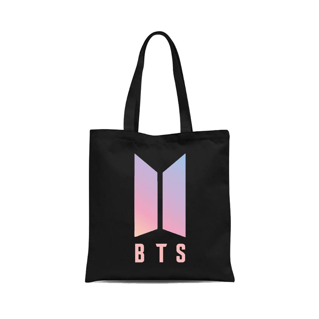 Tas totebag drill logo bangtan purple