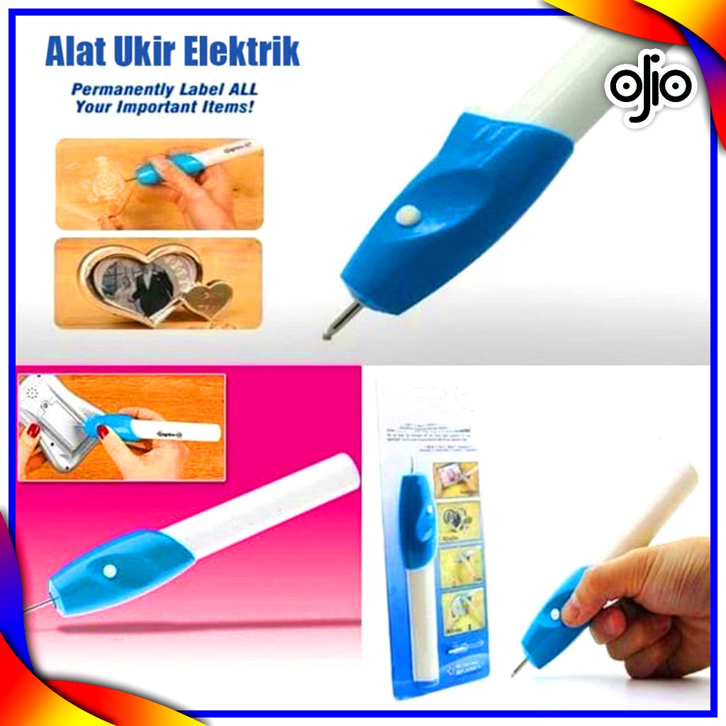 

OJIO - Alat Ukir Grafir Elektrik EZ Engraver Pen Ukir Besi Kaca Kayu Plastik Praktis - Pen Alat Ukir Elektrik - Penulis Di Beragam Media