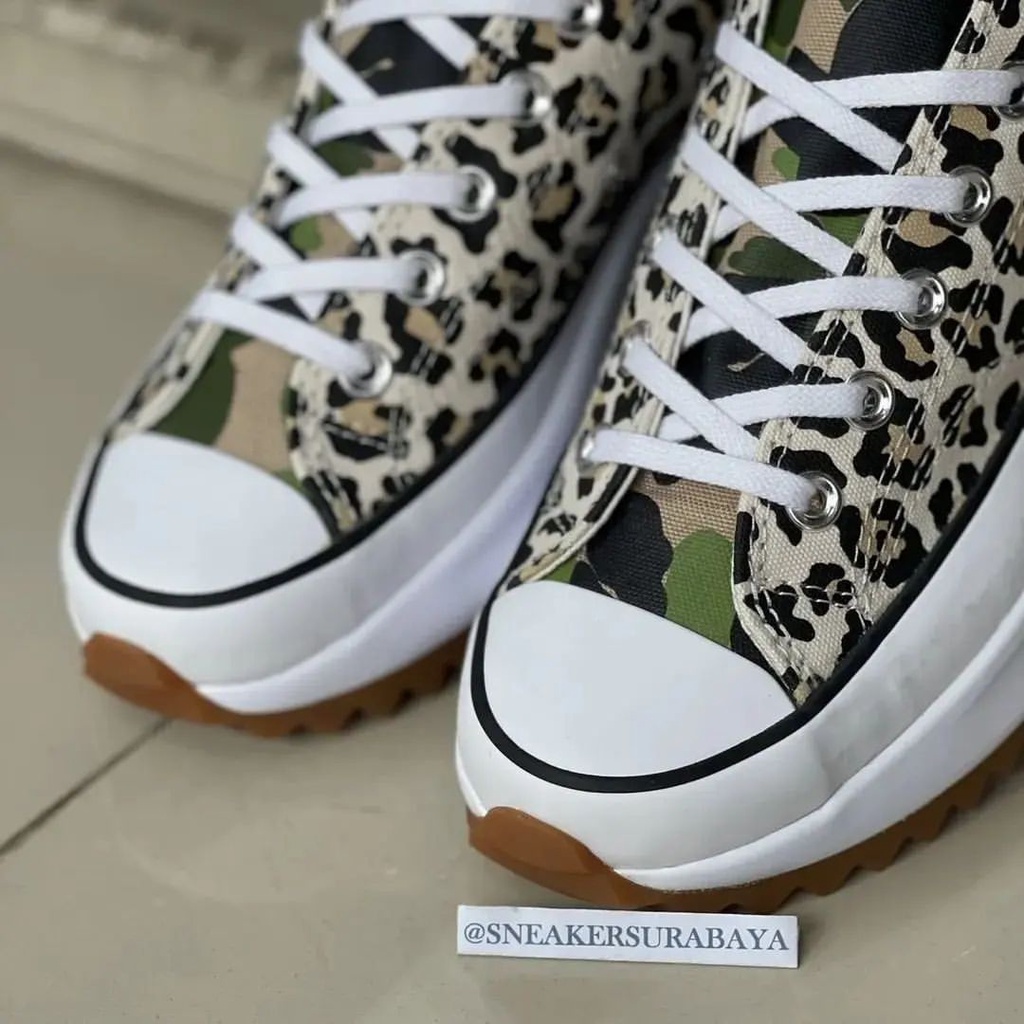 Converse Run Star Hike Ox Archive Print Driftwood