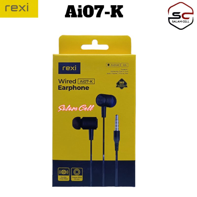 Headset Rexi Ai07-K Stereo Surround Original Rexi Ai07k Garansi Resmi