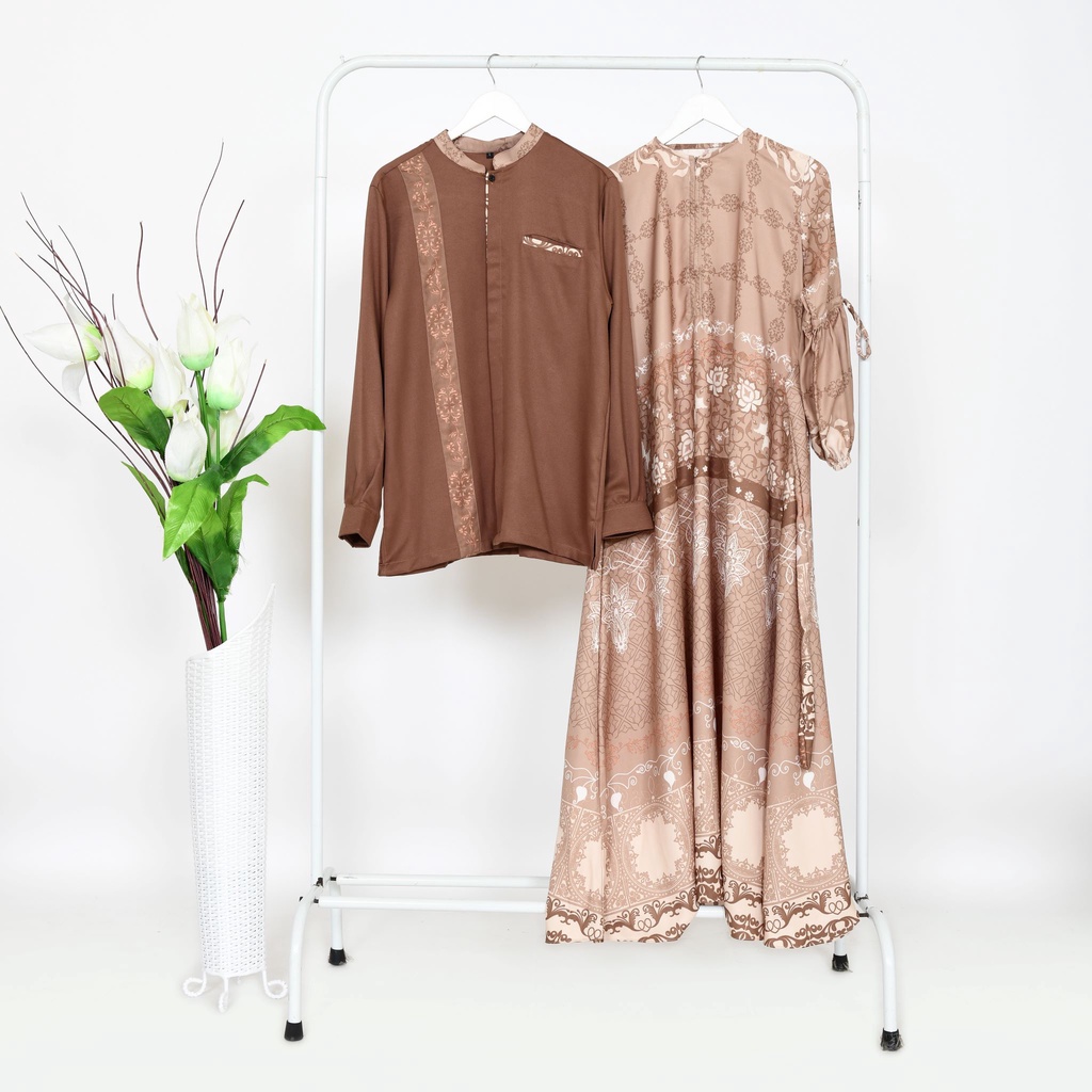 READYSTOK Set Family Gita Asmara 2023 - Choco Series | Sarimbit Couple | Set Couple | Daily dress | 