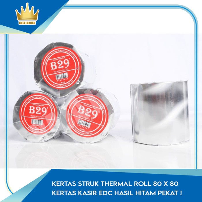 

Term Kertas Struk Thermal Roll 80 X 80 Kertas Kasir Edc Hasil Hitam Pekat !