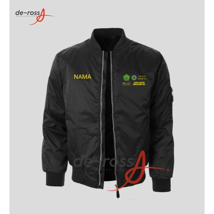 Jaket bomber UIN - Bandung Taslan Bordir komputer