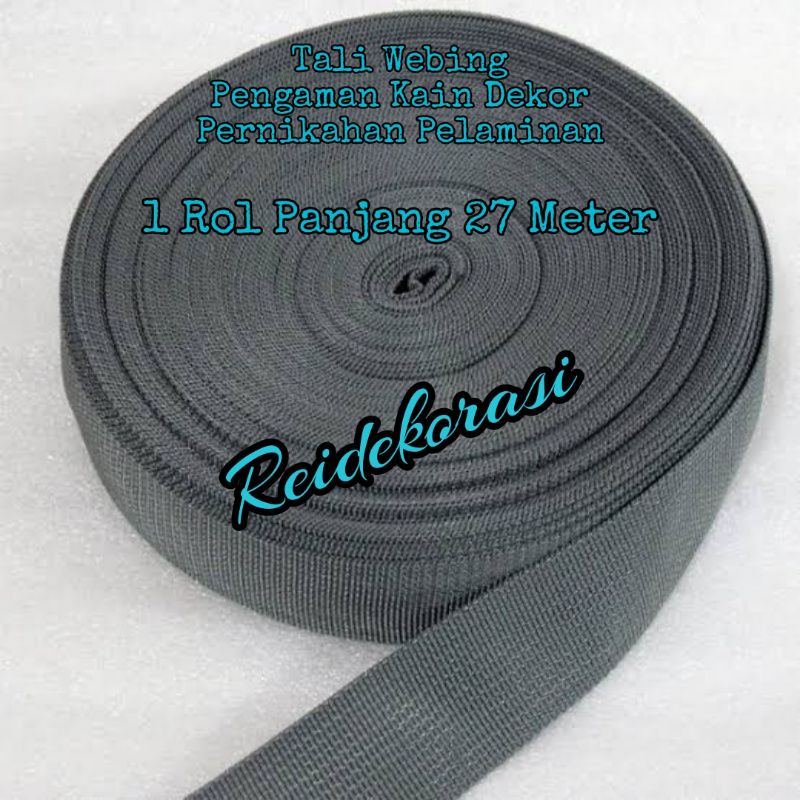 Tali Webing Pengaman Kain Dekor Tunangan Ulangtahun Pernikahan Agar Tidak Sobek Bolong