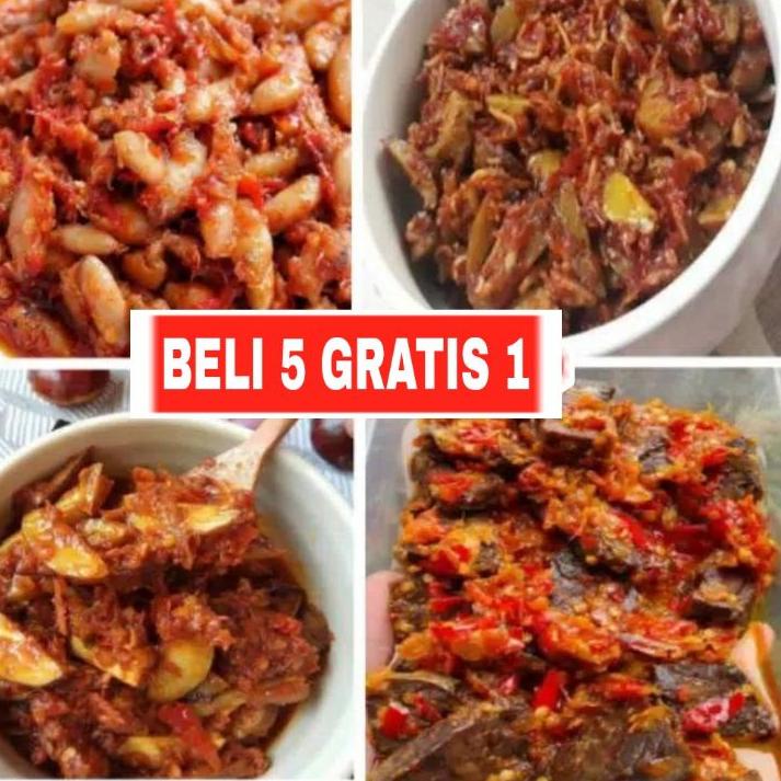 

AIL595 Sambal Baby Cumi, Paru, Cakalang, Teri Medan, Pete, Jengkol, Ayam Suir, Roa, Jengkol, Jambal ---