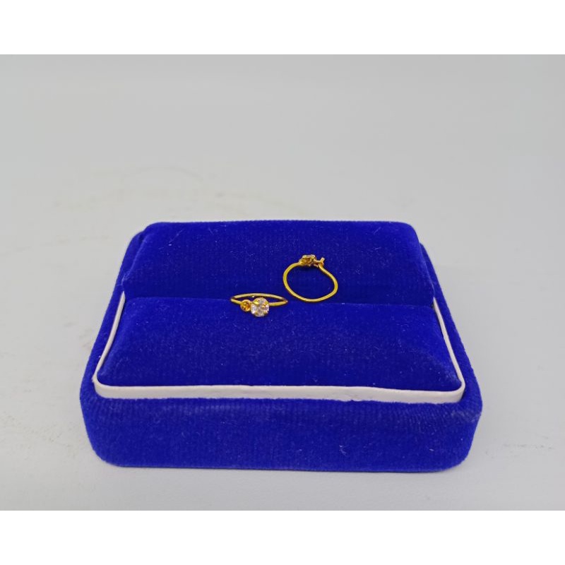 anting knip bayi mata S925 / anting perak asli silver 925 lapis emas/ anting fashion terbaru