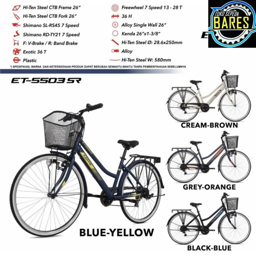 Sepeda Mini CTB 24 / 26 Exotic ET-9788 GX / ET-5503 SR 7 Speed