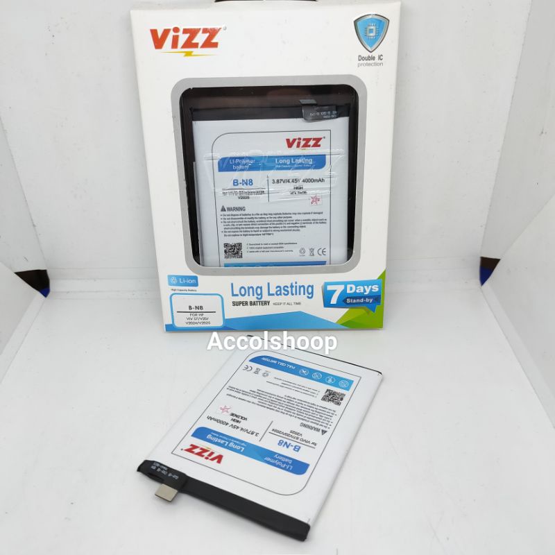 Baterai Batre Vizz B-N8 Vivo V20 V2025 V2024 S7 ORIGINAL Vizz