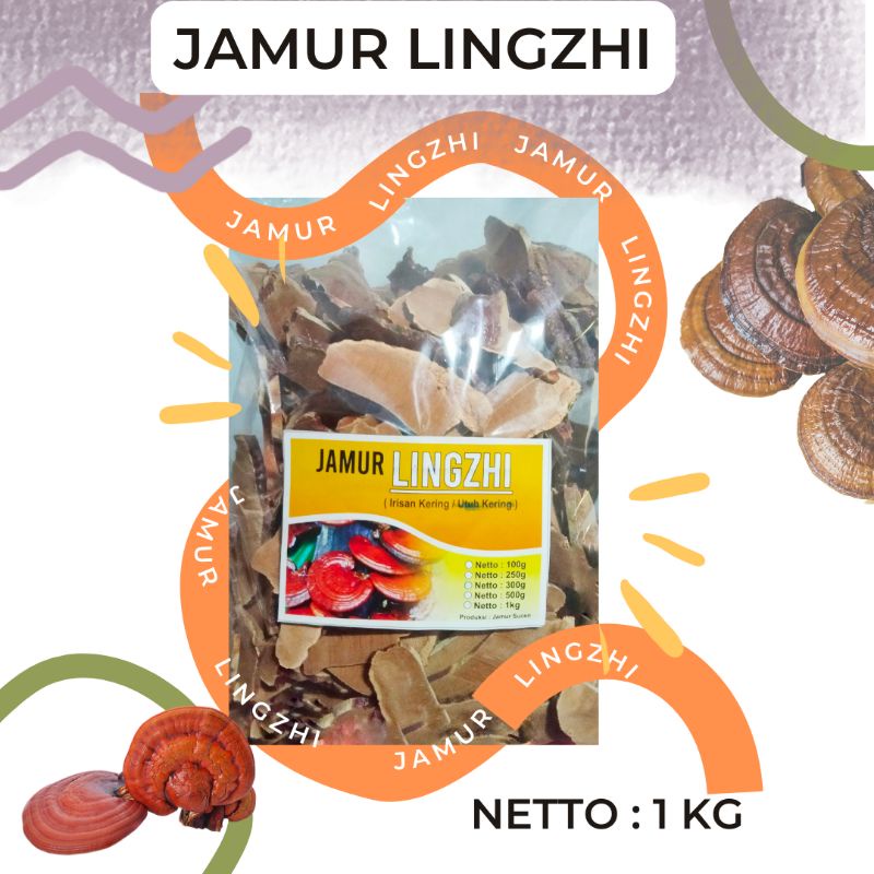

Jamur Lingzhi Kaya Manfaat Berat Bersih 1 kg