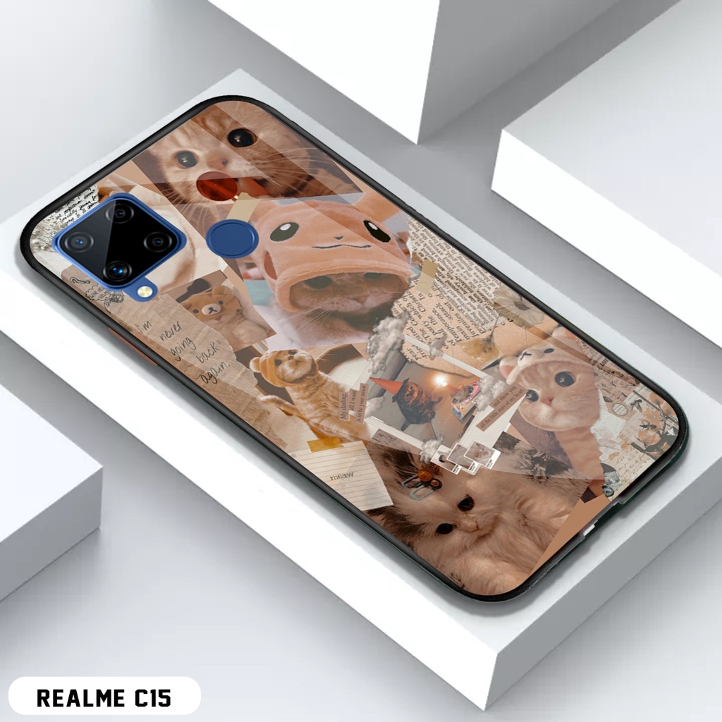 [COD]Promo Case Realme C15 Casing Hp Motif Kucing Lucu Cat Aesthetic Gambar Custom Desain Kekinian A