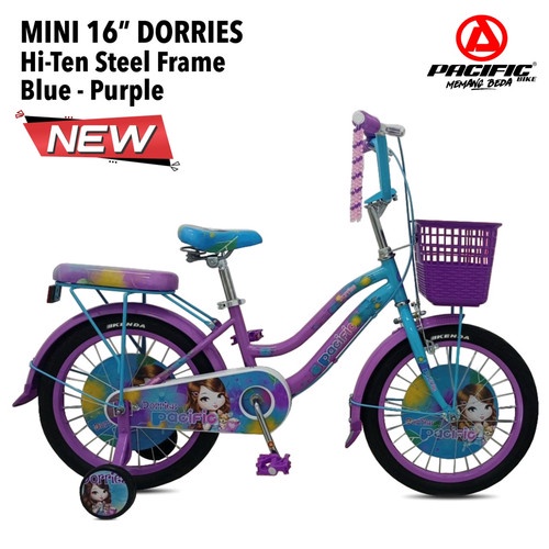 SEPEDA MINI 16 18 CTB ANAK PEREMPUAN PACIFIC DORRIES , SEPEDA ANAK KERANJANG