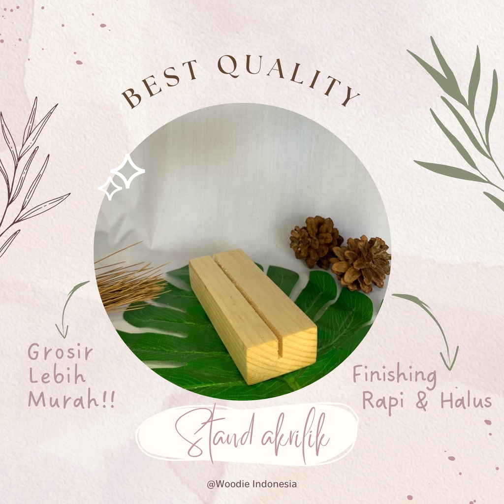 

Dudukan akrilik grosir tag holder name card grosiran ukuran panjang 15cm termurah