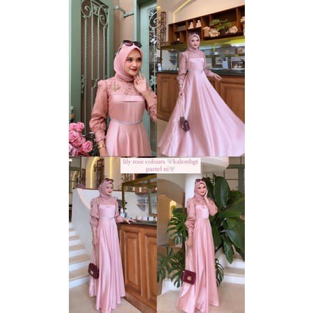 NEW- SHINEE SILK PREMIUM DRESS WANITA KONDANGAN BRIDESMAID DRESS SATIN