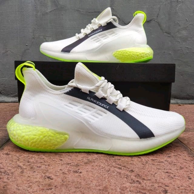 SEPATU PRIA SNEAKERS SPORT ADIDAS ALPHABOUNCE ORIGINAL FREE KAOS KAKI