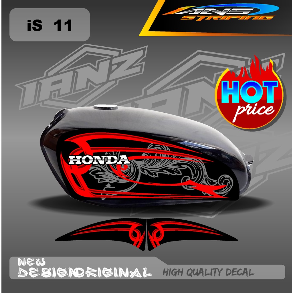 STRIPING CB 100 STANDART / STIKER CB 100 CUSTOM HOLOGRAM DAN NON HOLOGRAM IS11