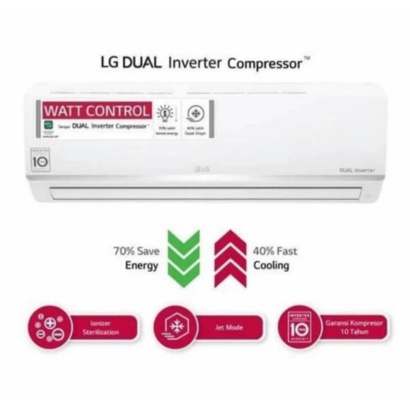 AC 1pk Dual Inverter LG E10SV5 | 1 pk 10SV5 wifi ionizer