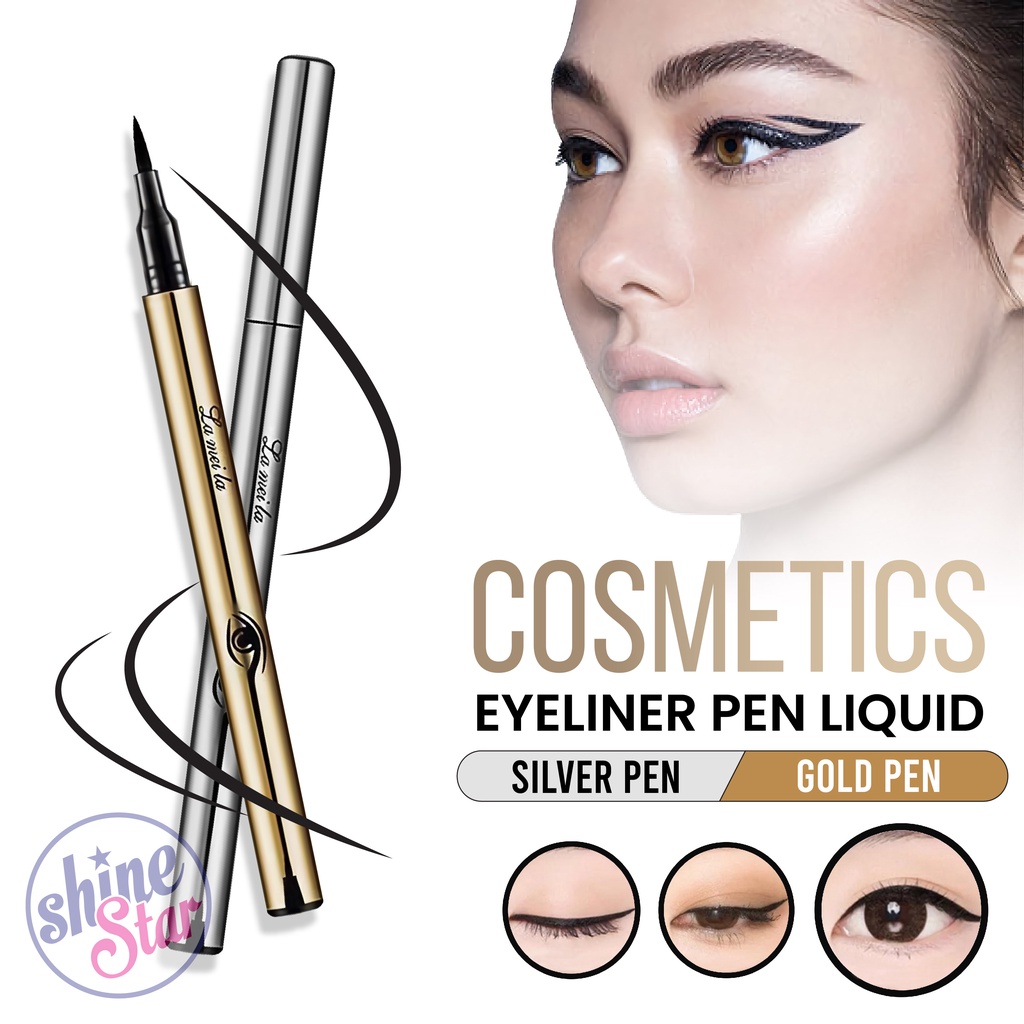 SHINE STAR - LAMEILA EYELINER ANTI AIR &amp; KERINGAT WARNA GOLD / SILVER (READY)