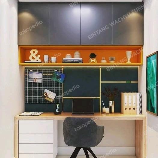 furniture meja belajar , meja kerja hpl