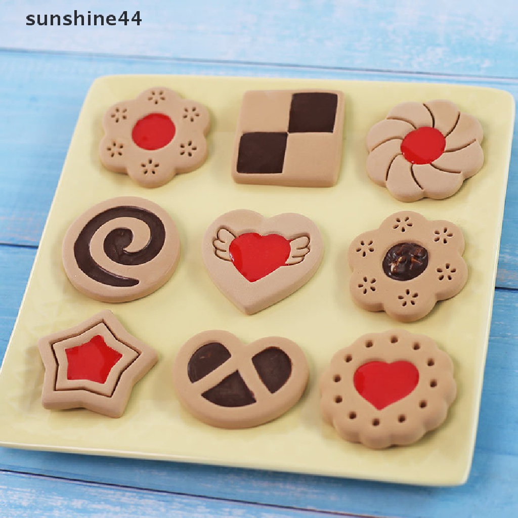 Sunshine 8pcs/Set DIY Kue Decorag Tools Kartun Biskuit Cetakan Cookie Cutters Set.