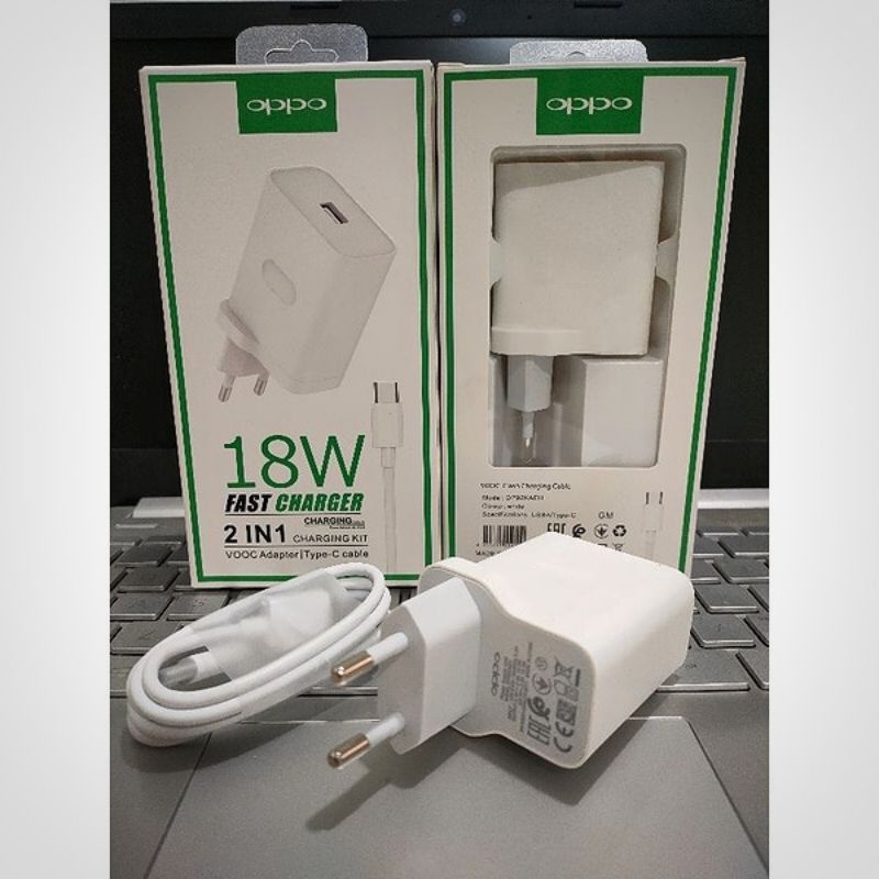 FAST CHARGER OPPO 18W CABLE USB TYPE C FOR OPPO A5/A9 2020/A16/A52/A92/A33/A53/A54/A57 2022 FLASH CHARGING OPPO 18WATT