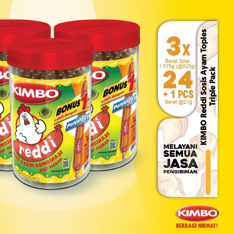 

Diskon | KI3 | KIMBO Reddi Sosis Ayam Toples Triple Pack