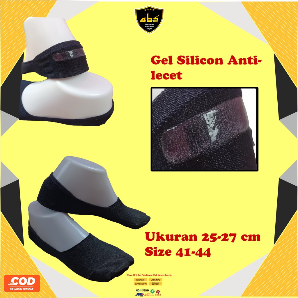 Kaos Kaki Tumit Gel Anti Lecet Silicon Pelindung Tumit Kaos Kaki Pria Wanita Insole Sepatu Hidden socks