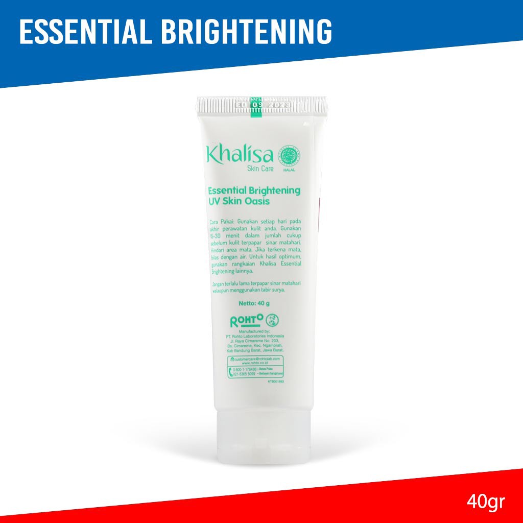 Khalisa Essential Brightening UV Skin Oasis SPF 50 PA Sunscreen 40g