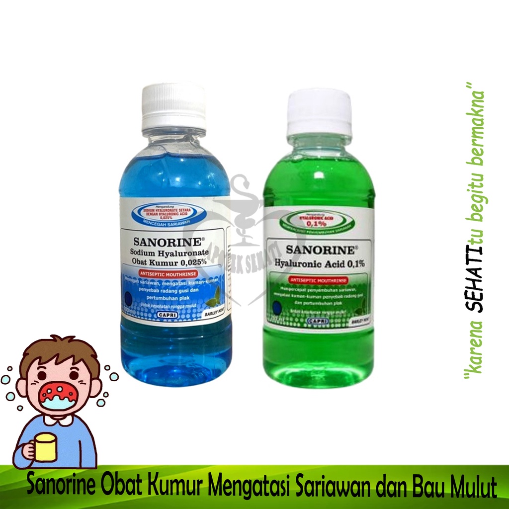 Sanorine Obat Kumur 0,1% Hijau 200ML