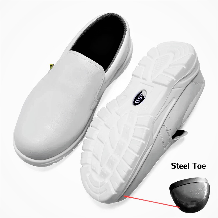 (Khusus BATAM) ESD Safety Shoes White | Sepatu Safety ESD Putih Anti Static