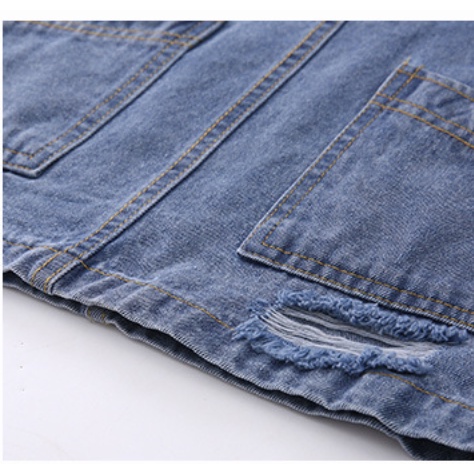 babyfit TWO POCKET RIPPED jeans baju kodok rok jeans overall anak perempuan import jx-0118