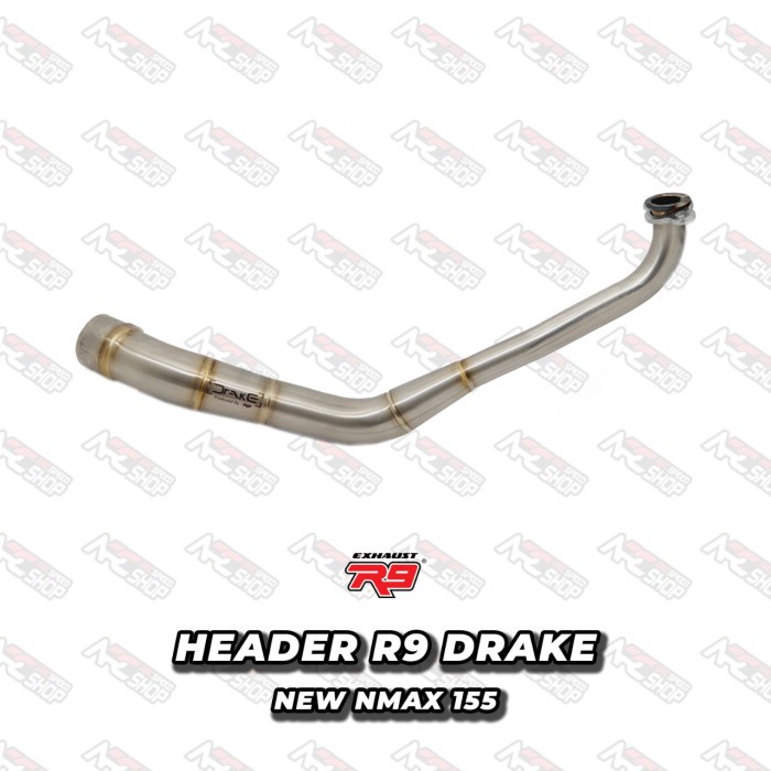Header Knalpot R9 Drake Yamaha New Nmax 155 Leher Knalpot R9 #Original