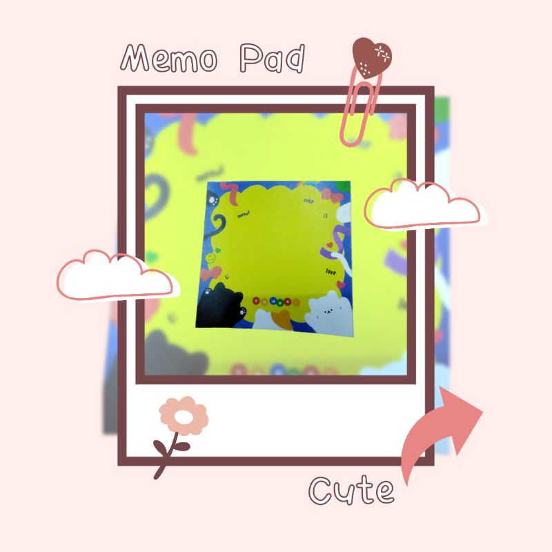

MEMO PAD CUSTOM LUCU CUTE DIJAMIN MURAH DAN BAGUS