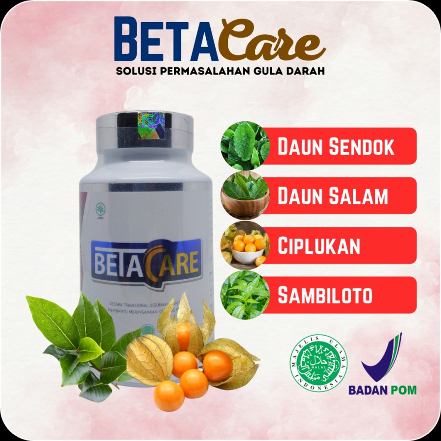 Betacare Obat Herbal Diabetes, Kencing Manis, Gula Darah Tinggi Premium Naturafit BPOM