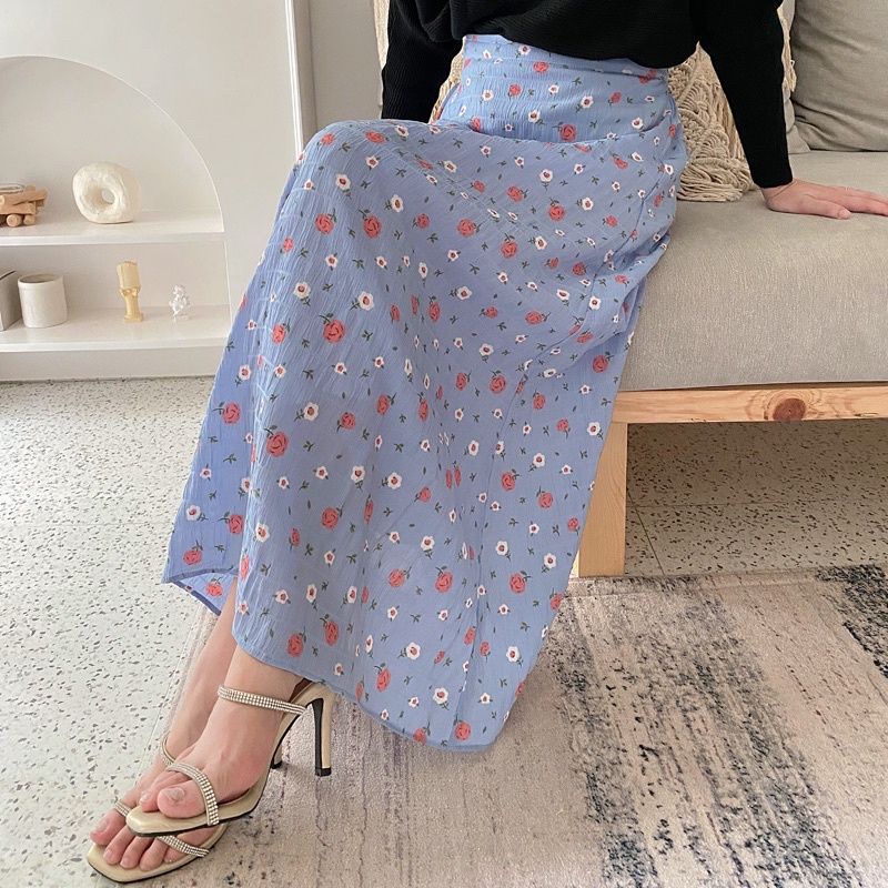 FLORAL SKIRT / SKIRT KOREA / ROK KOREA STYLE