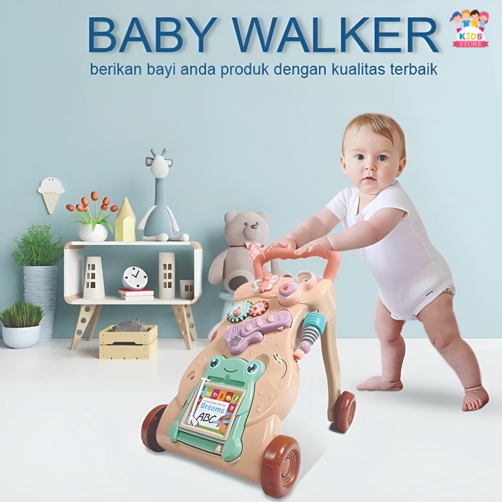 Music Walker | Mainan Edukasi Bayi 1 Tahun | Belajar Berjalan Bayi | Mainan Anak Laki Laki 1 Tahun