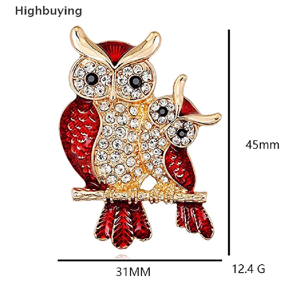 Hbid Owls Bros Hadiah Natal Pin Korsase Dua Owls Pin Jas Retro Bros Glory