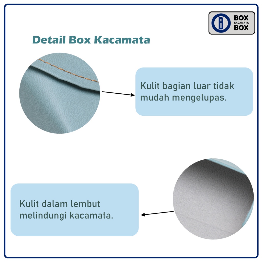 Box Kacamata / Tempat Kacamata Cepuk Magnet Soft Simple Free Lap Kacamata / Box Kacamata Sunglasses atau Frame H8