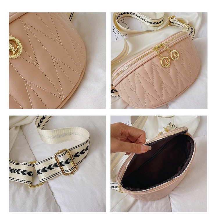 Tas Selempang Wanita import Waistbag Sling Bag Tas Dada Fashion Korea