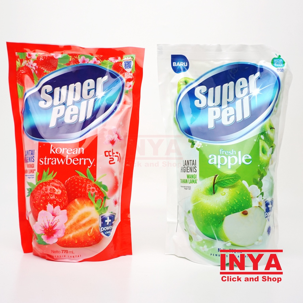 SUPER PELL FRESH APPLE 770ml REFILL - Pembersih Lantai